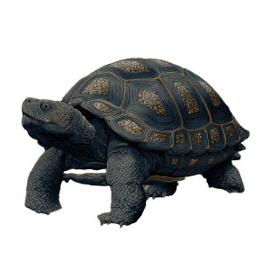 Black Tortoise Serpent Vinyl Car Decal Sticker – Waterproof & UV-Resistant 3.4133333333333336"