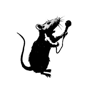 Rat With Microphone Vinyl Car Decal Sticker – Waterproof & UV-Resistant 6.826666666666667"