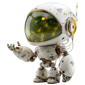 Ai Assistant Robot V2 Vinyl Car Decal Sticker – Waterproof & UV-Resistant 3.4133333333333336"