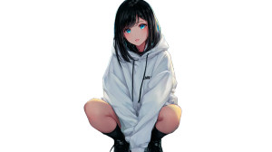 Anime Street Girl V4 Vinyl Car Decal Sticker – Waterproof & UV-Resistant 2.72"