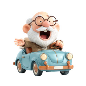 Laughing Grandfather Vinyl Car Decal Sticker – Waterproof & UV-Resistant 3.4133333333333336" Laughing Grandfather Vinyl Car Decal Sticker – Waterproof & UV-Resistant 3.4133333333333336"