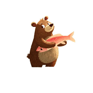 Cute Bear Fishing Vinyl Car Decal Sticker – Waterproof & UV-Resistant 3.4133333333333336"