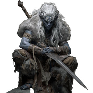 Evil Drow Barbarian Vinyl Car Decal Sticker – Waterproof & UV-Resistant 3.4133333333333336"