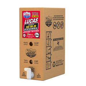 Lucas Oil Synthetic SAE 5W-30 | 6 Gallon Bag In Box | Eco-Friendly Design Lucas Oil Synthetic SAE 5W-30 | 6 Gallon Bag In Box | Eco-Friendly Design