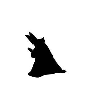 Bearded Bishop Praying Vinyl Car Decal Sticker – Waterproof & UV-Resistant 3.4133333333333336"