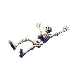 Floating Skeleton V2 Vinyl Car Decal Sticker – Waterproof & UV-Resistant 6.826666666666667"