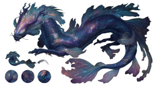 Arcane Sea Serpent Vinyl Car Decal Sticker – Waterproof & UV-Resistant 5.4