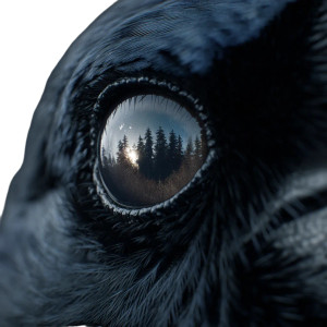 Crow'S Gaze Vinyl Car Decal Sticker – Waterproof & UV-Resistant 3.4133333333333336"