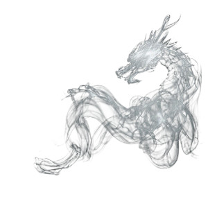 Smoke Dragon V2 Vinyl Car Decal Sticker – Waterproof & UV-Resistant 3.4133333333333336"