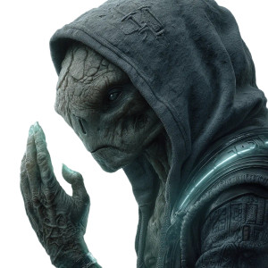 Alien Mage Vinyl Car Decal Sticker – Waterproof & UV-Resistant 3.4133333333333336"