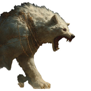 Fierce Mythological Wolf Vinyl Car Decal Sticker – Waterproof & UV-Resistant 3.4133333333333336"