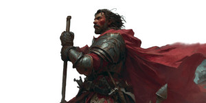 Medieval Red Commander V2 Vinyl Car Decal Sticker – Waterproof & UV-Resistant 2.56"