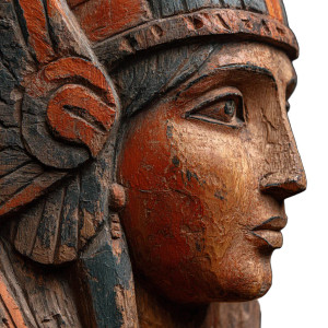 Heron Goddess Statue Vinyl Car Decal Sticker – Waterproof & UV-Resistant 3.4133333333333336"