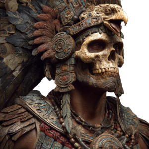 Aztec Eagle Warrior V4 Vinyl Car Decal Sticker – Waterproof & UV-Resistant 3.4133333333333336"