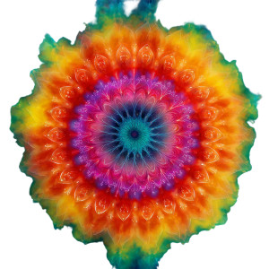 Rainbow Flower Vinyl Car Decal Sticker – Waterproof & UV-Resistant 6.826666666666667"