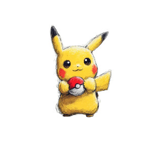 Happy Pikachu V7 Vinyl Car Decal Sticker – Waterproof & UV-Resistant 6.826666666666667"