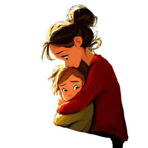 Mother Hugs Girl Vinyl Car Decal Sticker – Waterproof & UV-Resistant 3.4133333333333336" Mother Hugs Girl Vinyl Car Decal Sticker – Waterproof & UV-Resistant 3.4133333333333336"