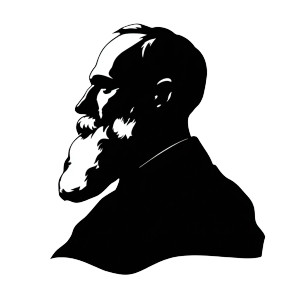 Bearded Man Logo Vinyl Car Decal Sticker – Waterproof & UV-Resistant 3.4133333333333336"