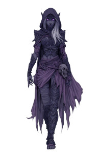 Drow Necromancer V2 Vinyl Car Decal Sticker – Waterproof & UV-Resistant 8.96"