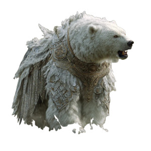 Ferocious Polar Bear Vinyl Car Decal Sticker – Waterproof & UV-Resistant 3.4133333333333336"