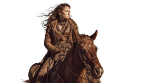 Frontier Rider Vinyl Car Decal Sticker – Waterproof & UV-Resistant 2.72"