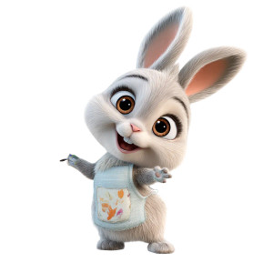 Painting Rabbit Vinyl Car Decal Sticker – Waterproof & UV-Resistant 3.4133333333333336" Painting Rabbit Vinyl Car Decal Sticker – Waterproof & UV-Resistant 3.4133333333333336"