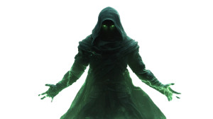 Hooded Lightning Wielder Vinyl Car Decal Sticker – Waterproof & UV-Resistant 2.72"