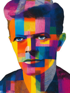 Abstract Bowie Portrait Vinyl Car Decal Sticker – Waterproof & UV-Resistant 8.213333333333333" Abstract Bowie Portrait Vinyl Car Decal Sticker – Waterproof & UV-Resistant 8.213333333333333"
