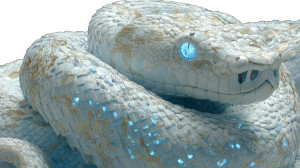 Cyber-Mythology Python Vinyl Car Decal Sticker – Waterproof & UV-Resistant 2.72"