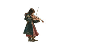 Knight Violinist Iu Vinyl Car Decal Sticker – Waterproof & UV-Resistant 2.56"