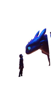 Dragon Tamer Scene Vinyl Car Decal Sticker – Waterproof & UV-Resistant 9.706666666666667"