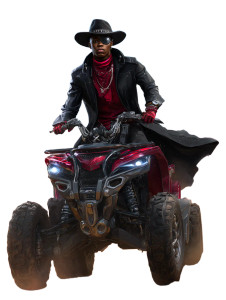 Young Cowboy Rider Vinyl Car Decal Sticker – Waterproof & UV-Resistant 8.213333333333333"