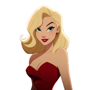Glamorous Cartoon Blonde Vinyl Car Decal Sticker – Waterproof & UV-Resistant 3.4133333333333336" Glamorous Cartoon Blonde Vinyl Car Decal Sticker – Waterproof & UV-Resistant 3.4133333333333336"