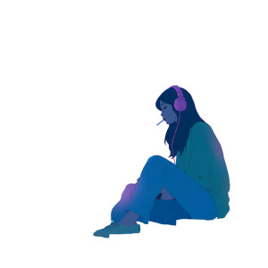 Sad Girl Dawn Vinyl Car Decal Sticker – Waterproof & UV-Resistant 6.826666666666667"