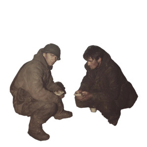 Soldiers In Rain Vinyl Car Decal Sticker – Waterproof & UV-Resistant 6.826666666666667"