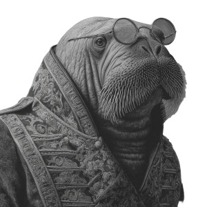 Walrus In Costume Vinyl Car Decal Sticker – Waterproof & UV-Resistant 3.4133333333333336" Walrus In Costume Vinyl Car Decal Sticker – Waterproof & UV-Resistant 3.4133333333333336"