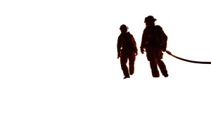 Dancing Firefighter Vinyl Car Decal Sticker – Waterproof & UV-Resistant 2.72"