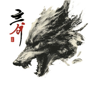 Hangry Wolf Art Vinyl Car Decal Sticker – Waterproof & UV-Resistant 3.4133333333333336"