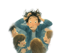 Panicking Father Vinyl Car Decal Sticker – Waterproof & UV-Resistant 3.0933333333333333"