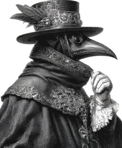Plague Doctor V4 Vinyl Car Decal Sticker – Waterproof & UV-Resistant 8.0"