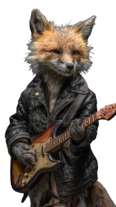 Fox In Jacket V2 Vinyl Car Decal Sticker – Waterproof & UV-Resistant 9.706666666666667"