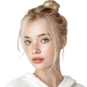 Beautiful Blonde Girl V10 Vinyl Car Decal Sticker – Waterproof & UV-Resistant 3.4133333333333336"