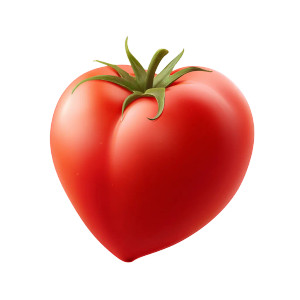 Heart Tomato Vinyl Car Decal Sticker – Waterproof & UV-Resistant 3.4133333333333336"