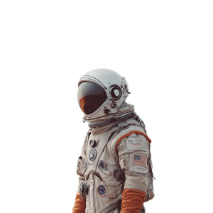 Lone Astronaut V5 Vinyl Car Decal Sticker – Waterproof & UV-Resistant 3.4133333333333336"