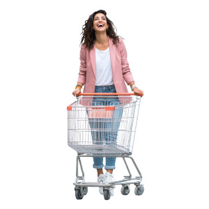 Excited Israeli Shopper Vinyl Car Decal Sticker – Waterproof & UV-Resistant 3.4133333333333336"