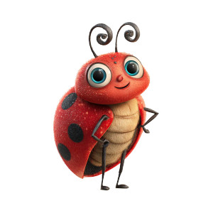 Cartoon Ladybug V4 Vinyl Car Decal Sticker – Waterproof & UV-Resistant 6.826666666666667"