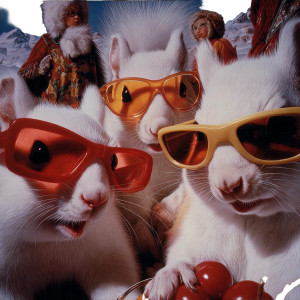 Stylish Squirrels Selfie Vinyl Car Decal Sticker – Waterproof & UV-Resistant 3.4133333333333336"