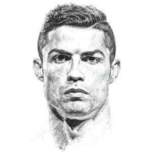 Ronaldo Pencil Sketch Vinyl Car Decal Sticker – Waterproof & UV-Resistant 3.4133333333333336" Ronaldo Pencil Sketch Vinyl Car Decal Sticker – Waterproof & UV-Resistant 3.4133333333333336"