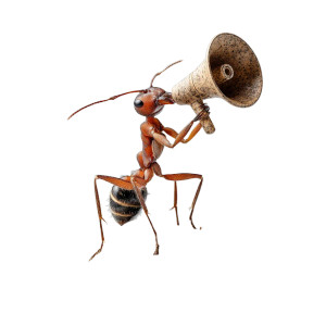Ant With Megaphone Vinyl Car Decal Sticker – Waterproof & UV-Resistant 6.826666666666667" Ant With Megaphone Vinyl Car Decal Sticker – Waterproof & UV-Resistant 6.826666666666667"