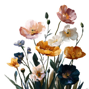 Wildflower Group Vinyl Car Decal Sticker – Waterproof & UV-Resistant 3.4133333333333336"